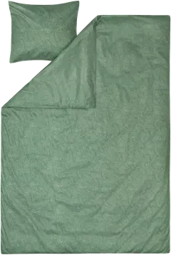 House satiinipussilakanasetti Paisley 150x210 cm, vihreä - 1