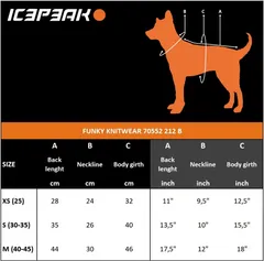 Icepeak Koiran neulepaita Funky M aqua - 4