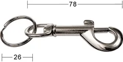 Karabiinihaka 50-5 78 mm niklattu - 1