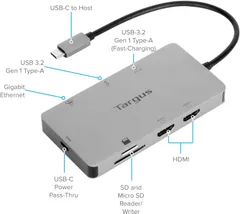 USB-C monitoimiasema, HDMI 4K  100W - 3