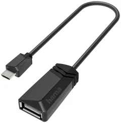 Hama USB-adapteri, USB-A naaras - Micro-USB uros, OTG, USB 2.0, 480 Mbit/s - 1