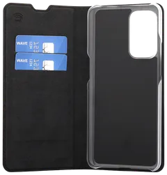 Wave Book Case, OnePlus 9, Musta - 3