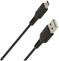 Wave Tiny datakaapeli, MicroUSB (480 Mbps), 20cm, Musta - 2