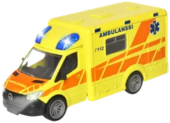 Majorette Grand Series Mercedes-Benz Sprinter, suomalainen ambulanssi, valo- ja äänitoiminto, 15 cm - 2