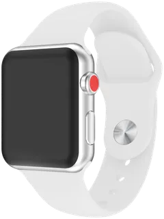 Wave Silikoniranneke, Apple Watch 42mm / Apple Watch 44mm / Apple Watch 45mm, Valkoinen - 2