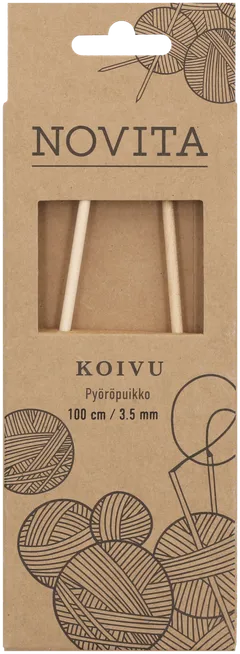 Novita Pyöröpuikko koivu 100 cm 3.5 - 1