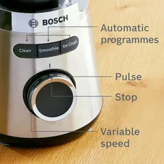 Bosch tehosekoitin VitaPower Serie 4 1200 W teräs MMB6382M - 4