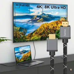Hama Ultra High Speed HDMI™-johto, uros - uros, 8K, Metal, 2,0 m - 3