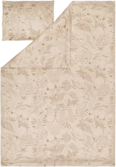 Arabia satiinipussilakanasetti Puutarhurit 150x210 cm, beige - 1