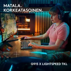 Logitech g915 x lightspeed tkl langaton pelinäppäimistö linear musta - 2