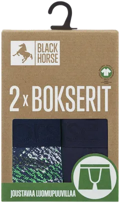 Black Horse miesten bokserit 2-pack I113 - Marine Blue - 2