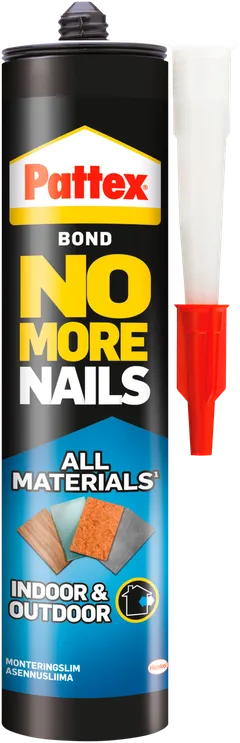 Pattex asennusliima sisä- ja ulkokäyttöön 280ml No More Nails All Materials - 1