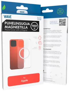 Wave MagSafe -yhteensopiva Puhelinsuoja, Apple iPhone 16, Kirkas - 1