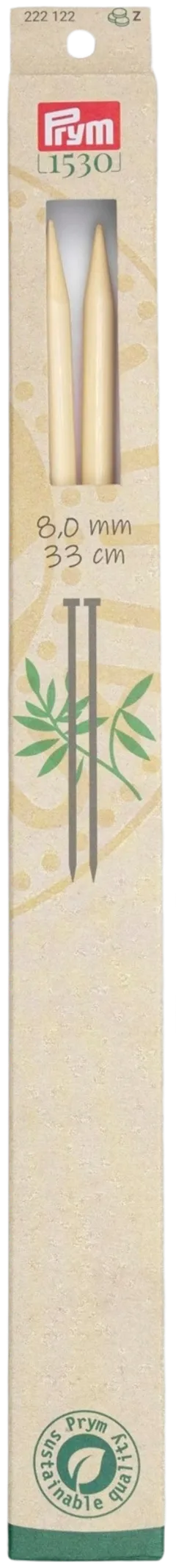 Prym neulepuikko 8,0 33cm bambu - 1