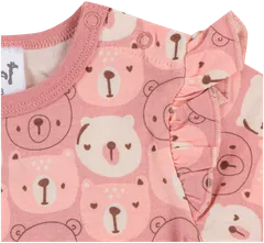 Ciraf vauvojen body nallet 250b244114 - pink bears aop - 3