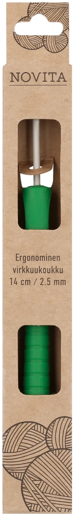 Novita Ergonominen Virkkuukoukku 14 cm 2,5 mm - 1