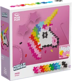 Plus-plus puzzle by number yksisarvinen - 1