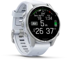 Garmin Fenix 8 -urheilukello, 43mm AMOLED hopea/vaaleanharmaa - 6