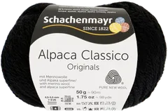 Schachenmayr Alpaca Classico neulelanka 50g musta - 1