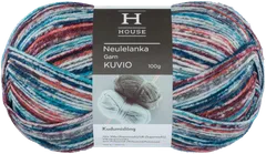 House lanka villasekoite Kuvio 100 g Blue/red/gray 32198 - 1