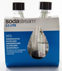 SodaStream Fuse -juomapullo musta 2x 0,5L - 2