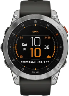Garmin Epix 2 ruostumaton teräs/tummanharmaa multisport GPS kello - 1