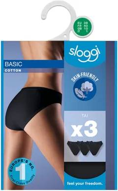 Sloggi Tai Basic naisten alushousut 3-pack - BLACK - 2