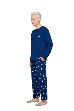 Finlayson Arkismi miesten pyjama Onni - Blue - 2