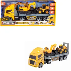 Teamsterz  JCB Light&Sound Construction Transporter autonkuljetusauto ja 2 työmaa-ajoneuvoa - 2