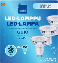 Rainbow LED-lamppu 3,6W GU10 4000K 350lm - 1
