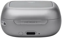 JBL Bluetooth vastamelunappikuulokkeet Live Beam 3 hopea - 10