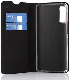 Wave Book Case -kotelo Samsung Galaxy A50 musta - 4