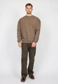 Denim Project miesten collegepusero Oversized Johnny - Morel Brown - 1