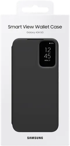 Samsung A34 lompakkokotelo musta - 4