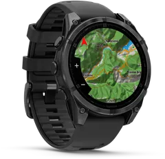 Garmin Fenix 8 -urheilukello, 47mm AMOLED tummanharmaa/musta - 5