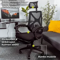 Lykke toimistotuoli Office Pro musta - 5