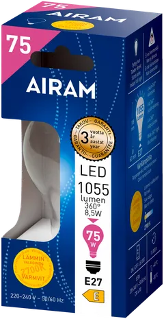 Airam LED 8,5W vakiolamppu filamentti E27 1055lm 2700K - 2