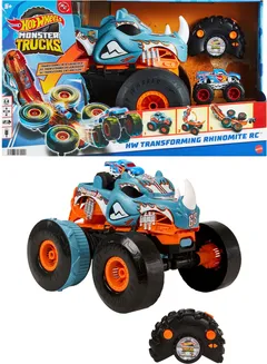 Hot Wheels Monster Trucks HW Transforming Rhinomite RC - 5