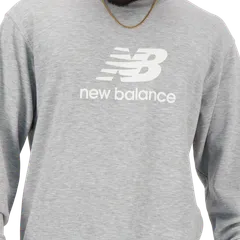 New Balance miesten collegepusero Stacked Logo French Terry - ATHLETIC GREY - 4