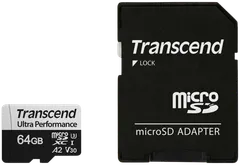 Transcend 340S 64GB U3 microSDXC muistikortti (R160 W80 MB/s) - 3
