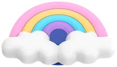 Popsockets puhelinpidike PopGrip Rainbow Fluff - 2