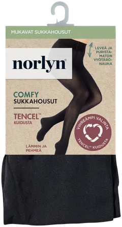 Norlyn Comfy Tencel sukkahousut - BLACK - 1