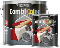 Rust-Oleum Combicolor Multisurface 2,5L musta satiini - 1