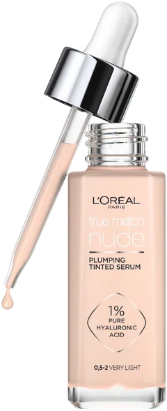 L'Oréal Paris True Match Nude Plumping Tinted Serum meikkivoide 30 ml - 0,5-2 Very Light - 2