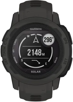 Garmin Instinct 2s solar multisport GPS kello, tummanharmaa - 2