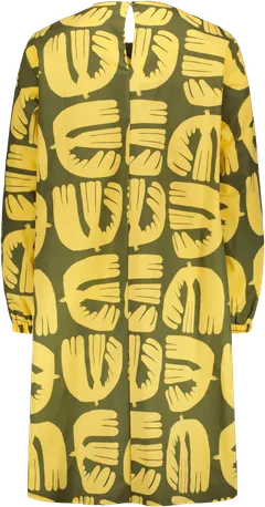 Finlayson Arkismi naisten mekko Rauha - Rauha green yellow - 2