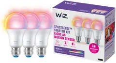 WiZ älylamppu E27 A60 8.5W RGB Wi-Fi, 3 kpl:n pakkaus - 1