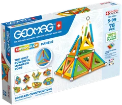 Geomag Supercolor Panels magneettinen rakennussarja 78 osaa - 1