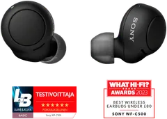 Sony langattomat bluetooth nappikuulokkeet WF-C500 musta - 1