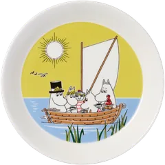 Moomin Arabia lautaset Talvinuotio & Purjehtien - 3